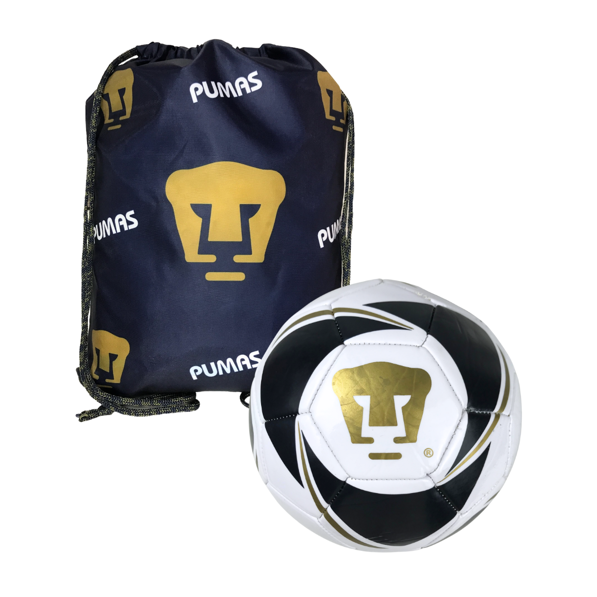 Balón Y Morral Unam Pumas Kit Deportivo Blanco