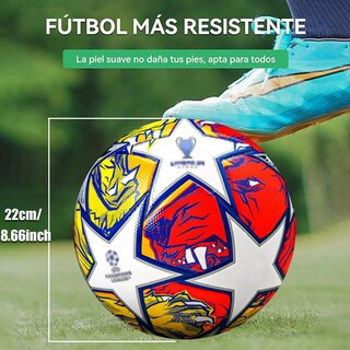Foto 3 | Balón para Futbol Soccer para Entrenamiento No. 5 Eo Safe Imports ESI-18033 Multicolor