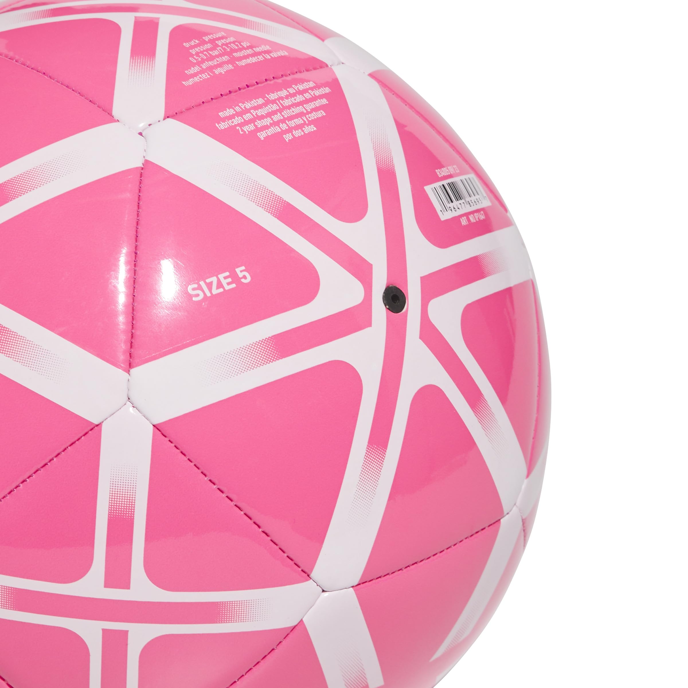 Foto 5 pulgar | Balón De Fútbol Adidas Starlancer Club Unisex Solar Rosa/blanco - Venta Internacional.