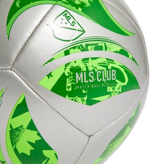 Foto 2 | Balón De Fútbol Adidas Mls Club Plateado Metalizado/verde Talla 5 - Venta Internacional.