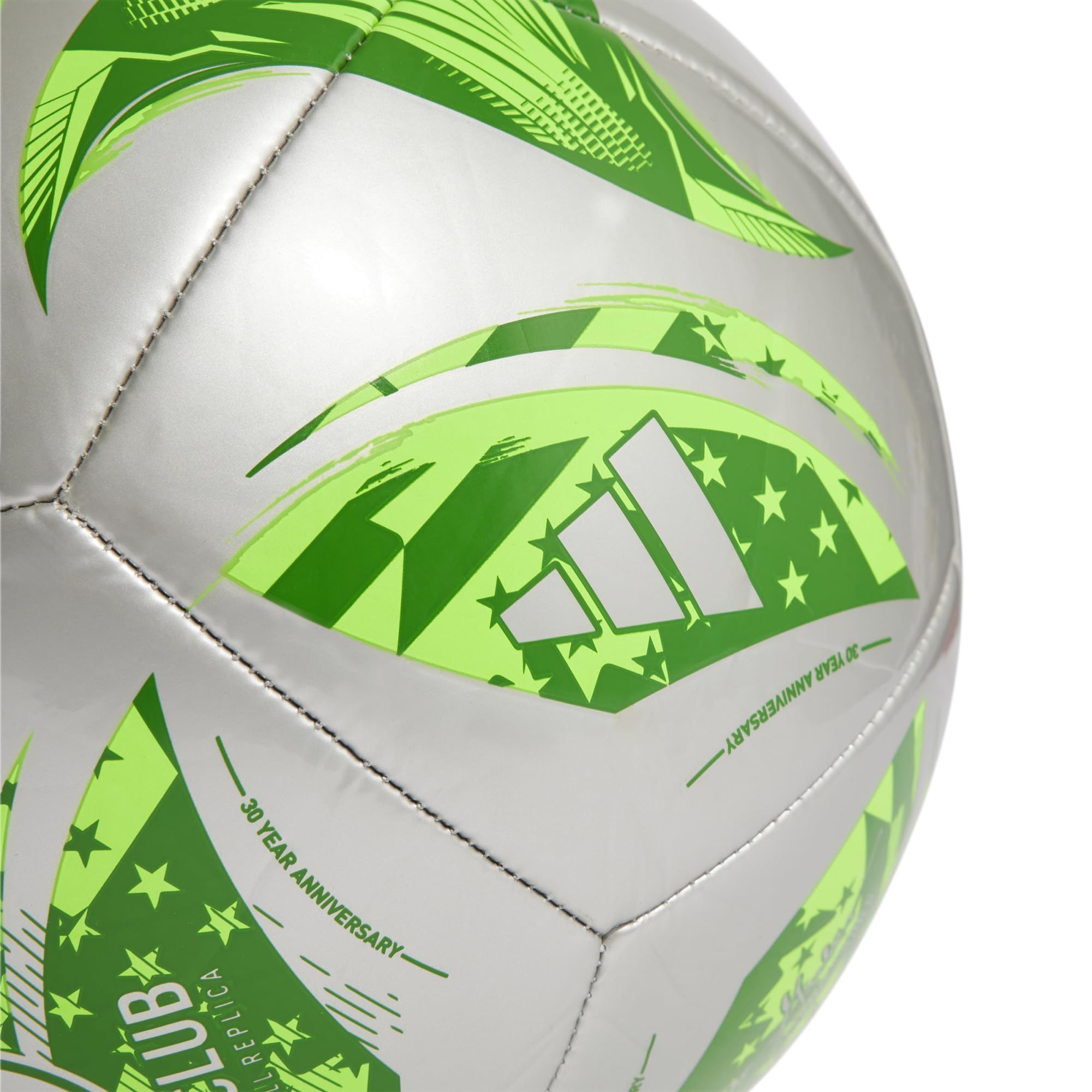 Foto 4 pulgar | Balón De Fútbol Adidas Mls Club Plateado Metalizado/verde Talla 5 - Venta Internacional.