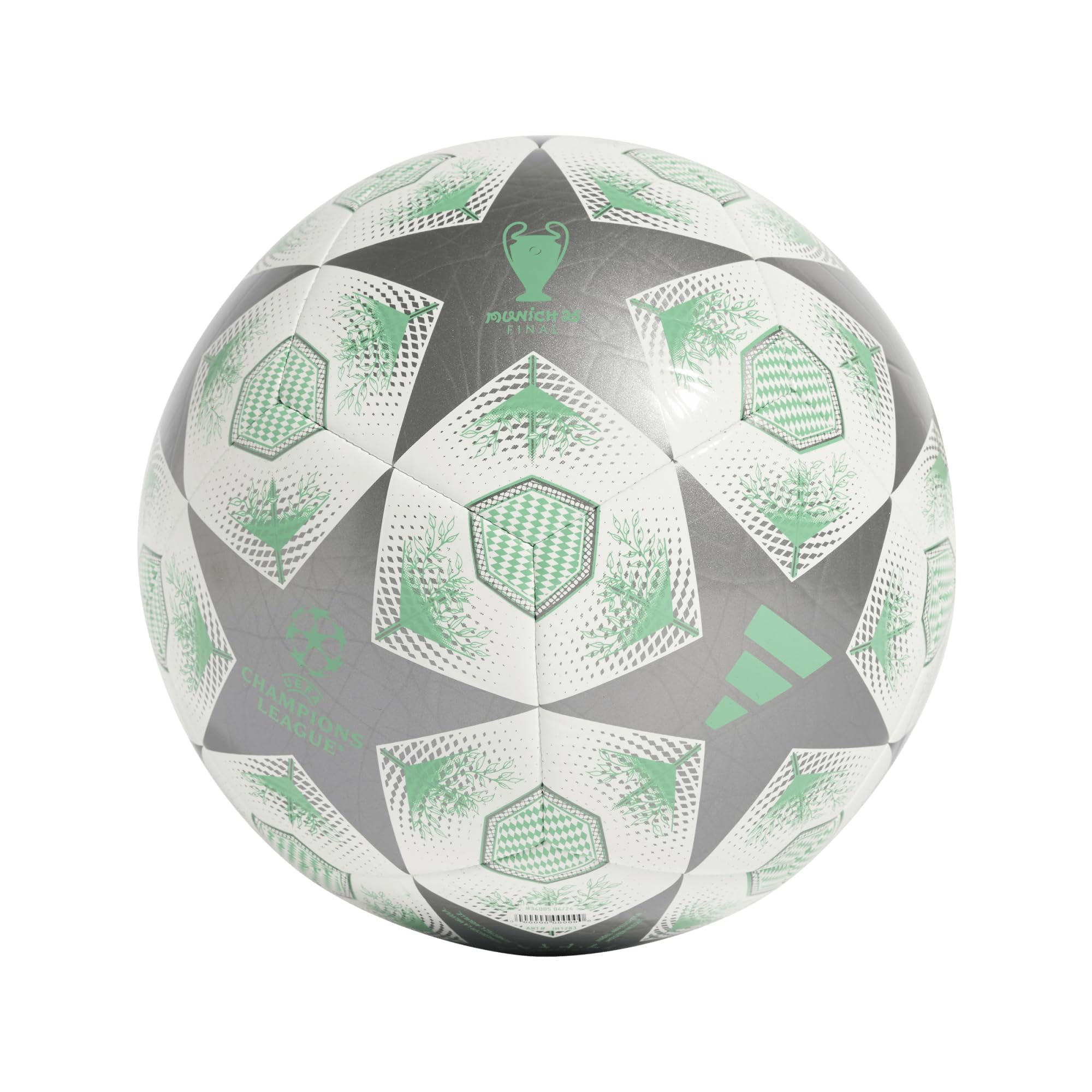 Balón De Fútbol Adidas Ucl Club Unisex Para Adultos, Hierro Metalizado, Blanco Y Verde - Venta Internacional.