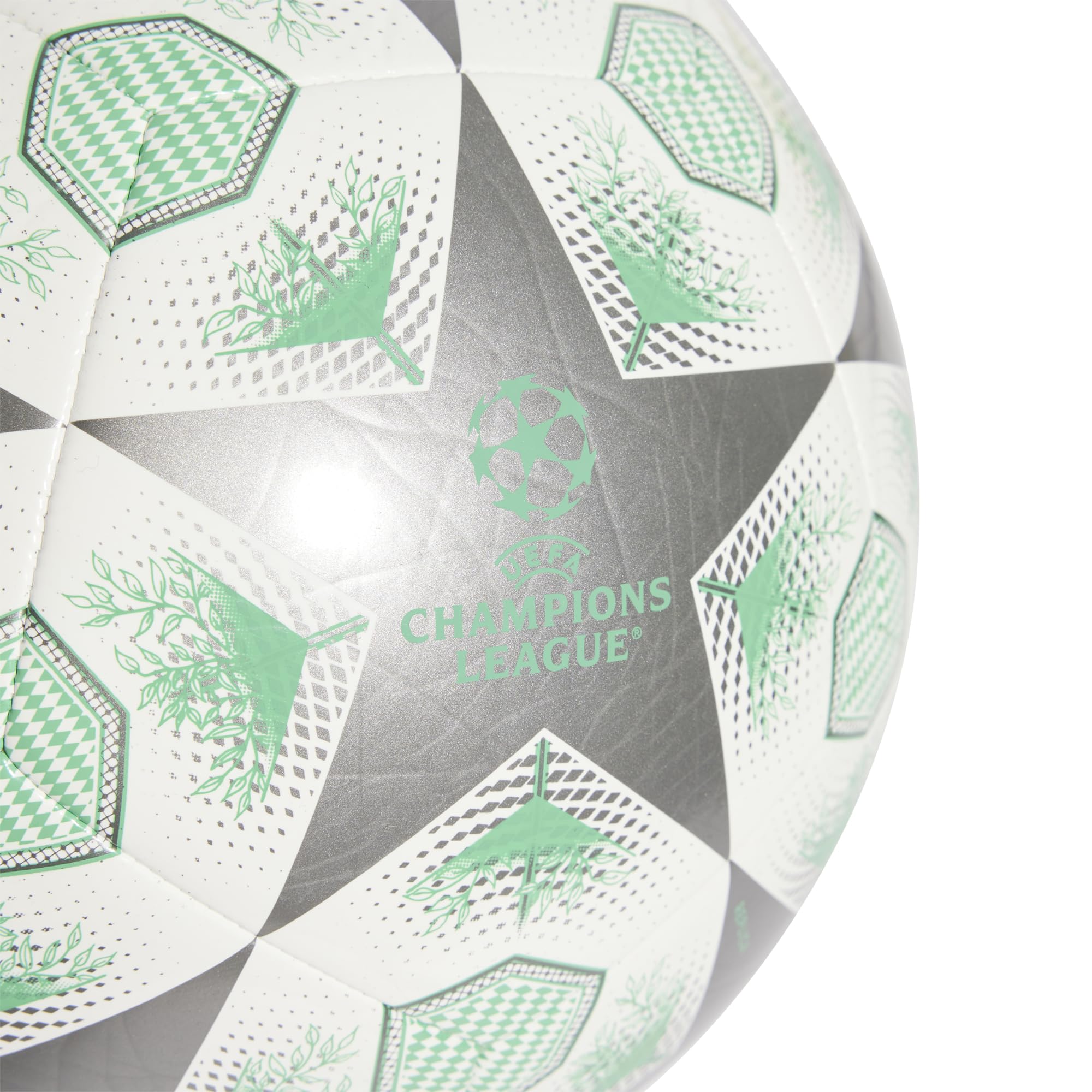 Foto 3 pulgar | Balón De Fútbol Adidas Ucl Club Unisex Para Adultos, Hierro Metalizado, Blanco Y Verde - Venta Internacional.