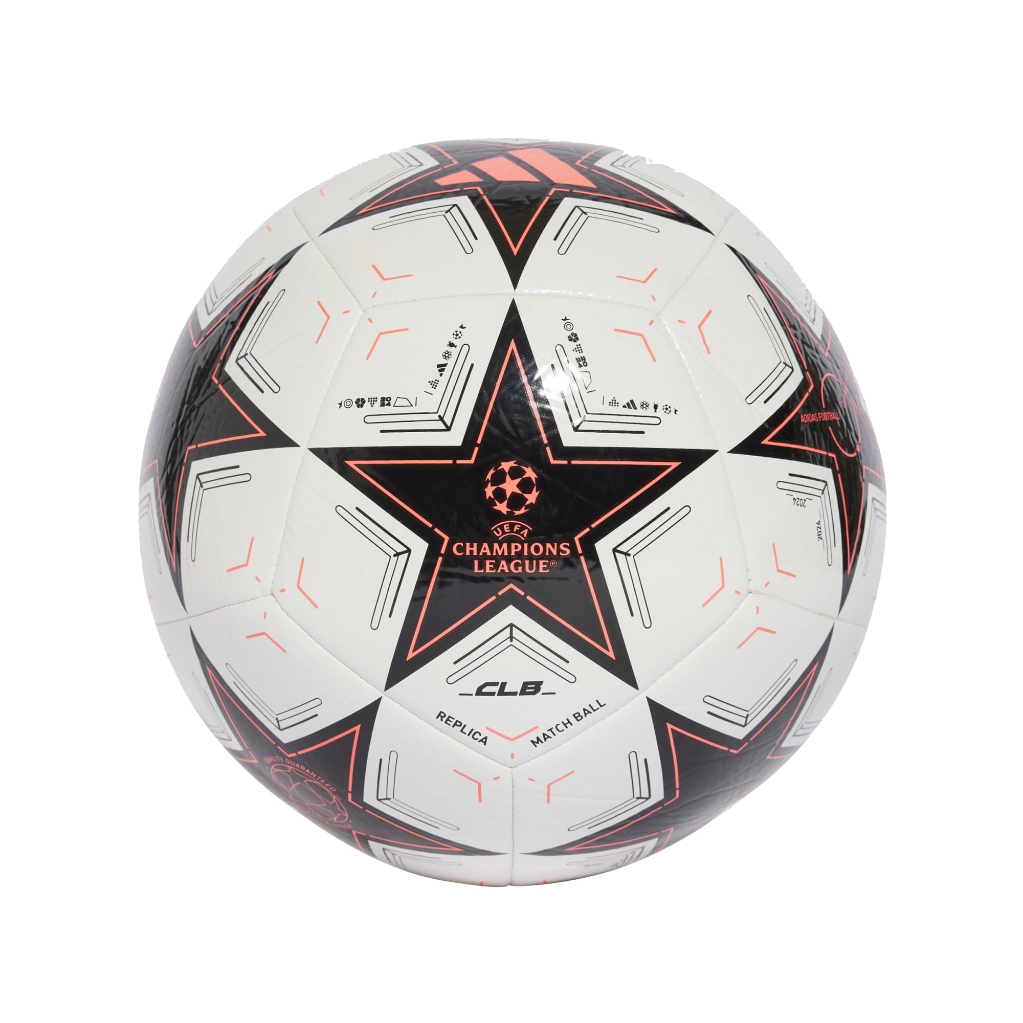 Foto 2 pulgar | Balón De Fútbol Adidas Ucl Club, Unisex, Adulto, Blanco/negro/turbo - Venta Internacional.