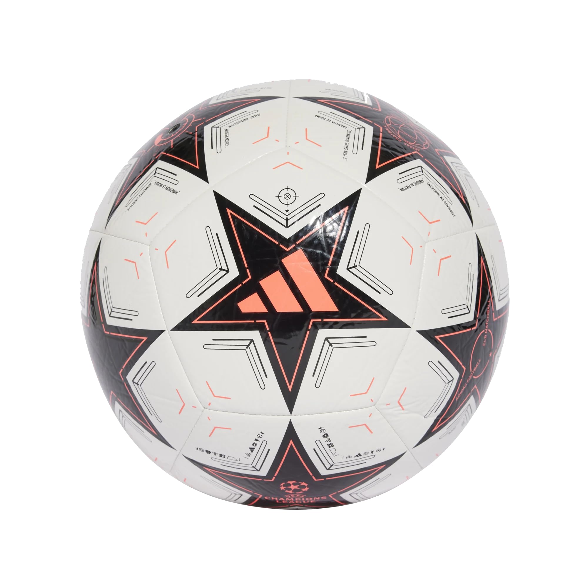 Foto 5 pulgar | Balón De Fútbol Adidas Ucl Club, Unisex, Adulto, Blanco/negro/turbo - Venta Internacional.