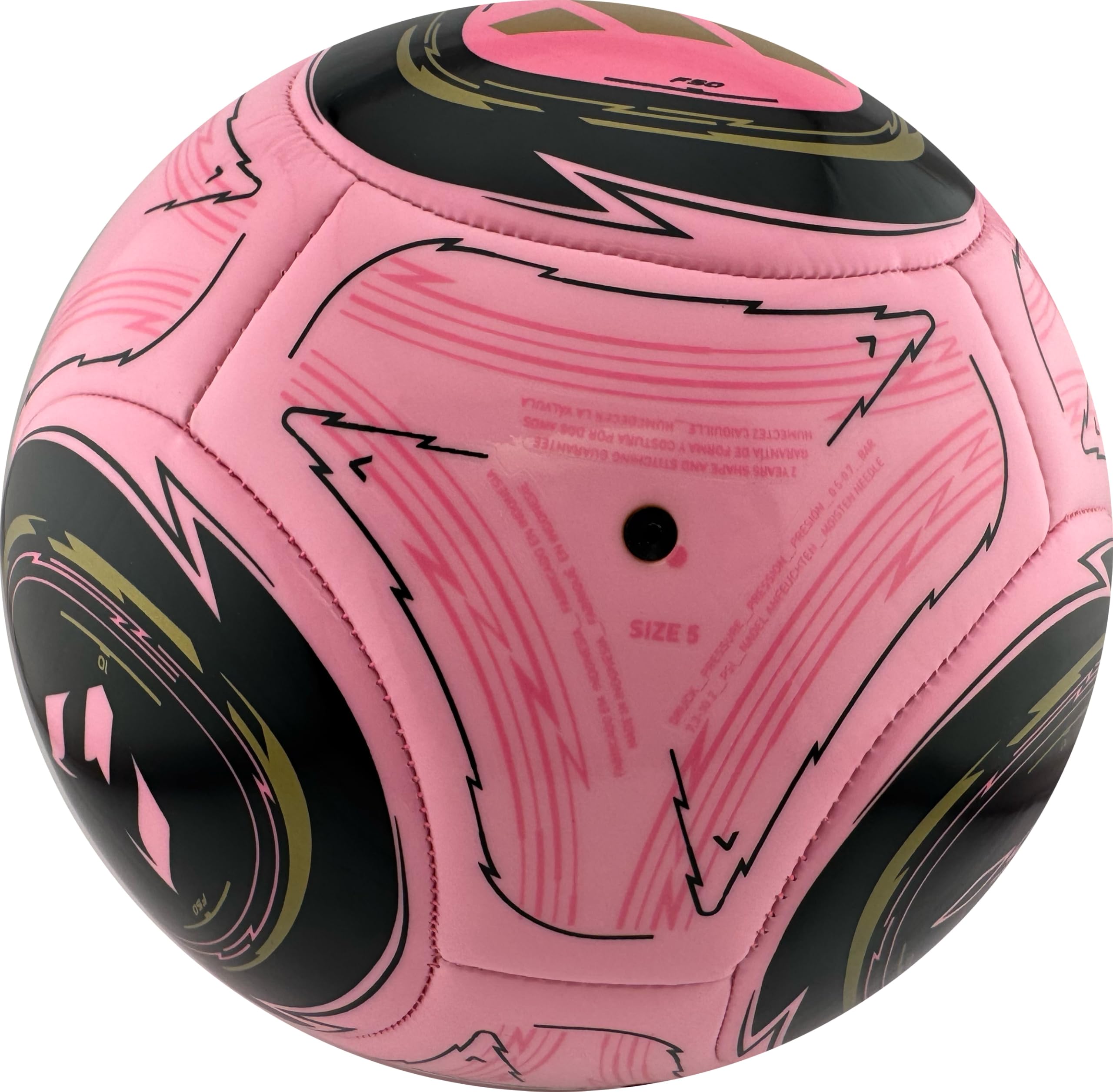 Foto 4 pulgar | Balón De Fútbol Adidas Messi Club Unisex Rosa Claro/negro Talla 5 - Venta Internacional.