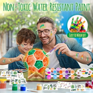 Foto 4 | Kit De Lámpara Laoese Para Balones De Fútbol Diy, Pinta Tu Propio Balón Con Pegatinas - Venta Internacional.