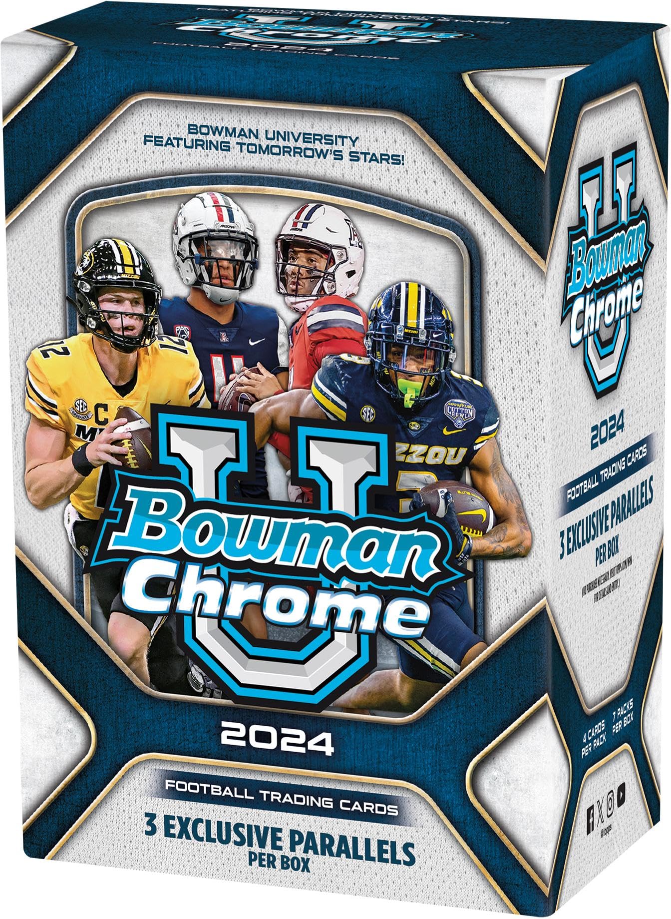 Balón De Fútbol Cromado Value Box Topps 2024 De La Universidad Bowman - Venta Internacional.