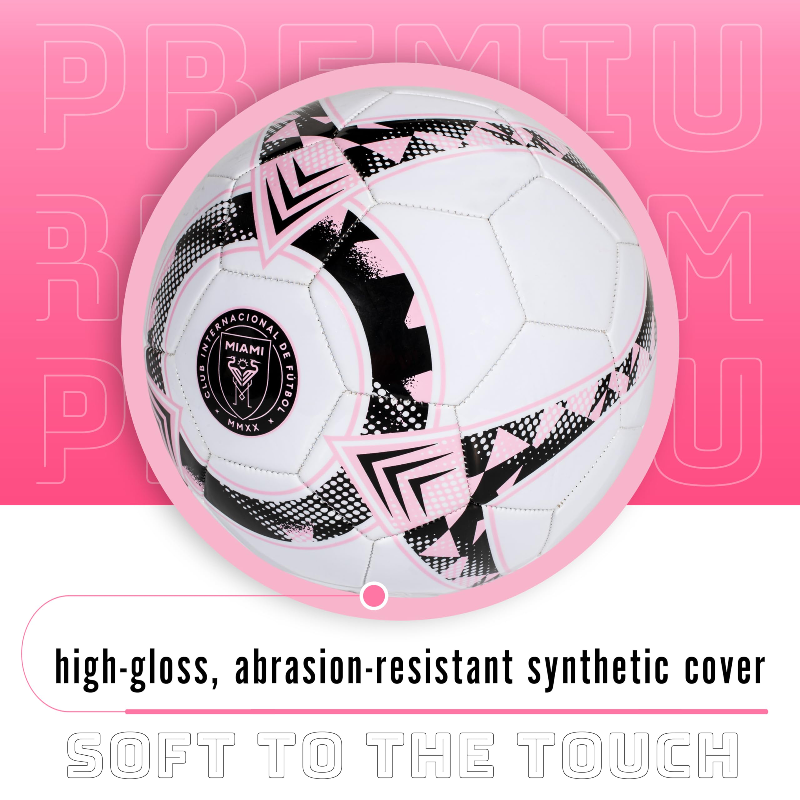 Foto 7 pulgar | Balón De Fútbol Franklin Sport Mls Miami Fc Oficial, Talla 5 - Venta Internacional.