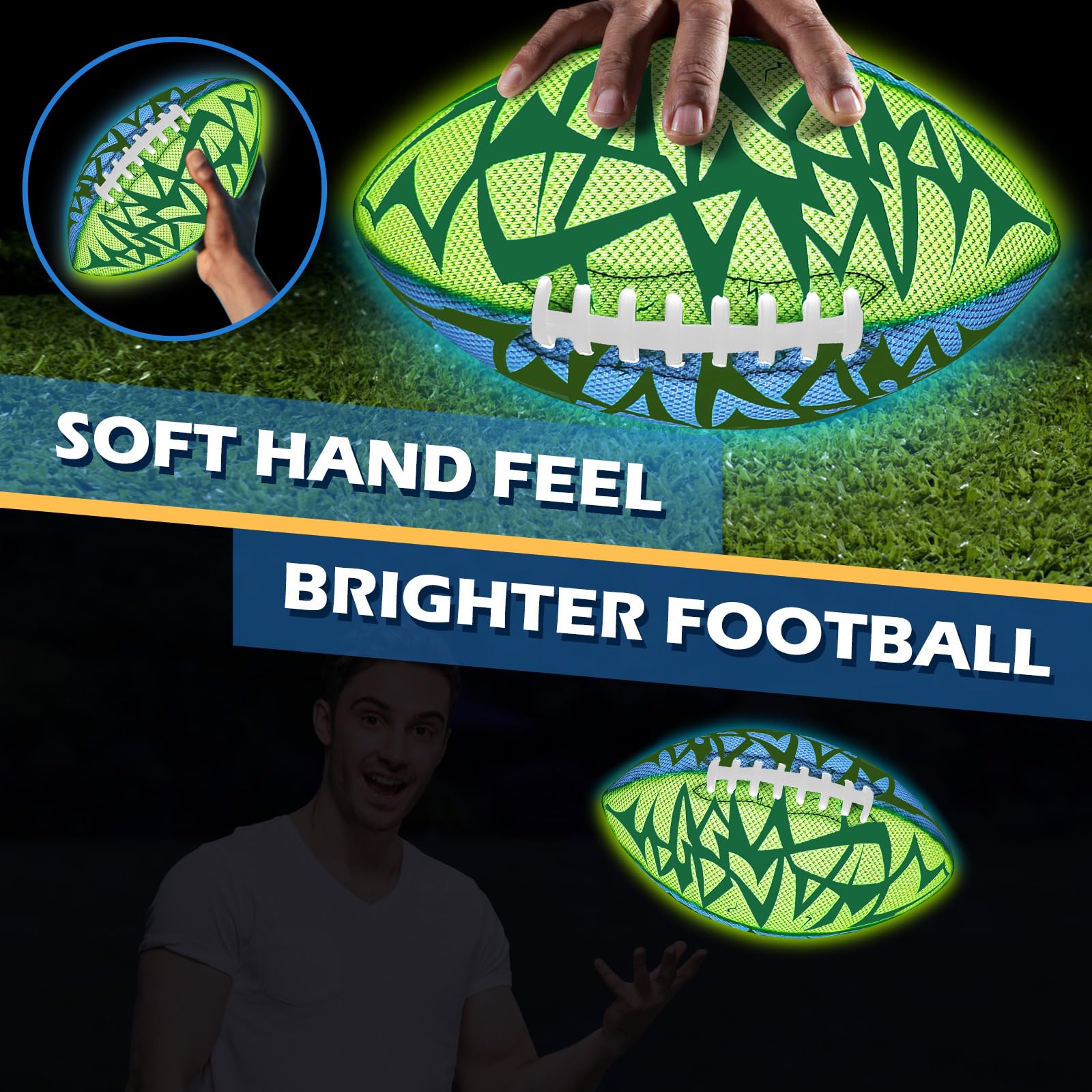 Foto 6 pulgar | Football Jasonwell Glow In The Dark, Número 9 Para Mayores De 6 Años - Venta Internacional.