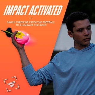Foto 3 | Foam Football Nerf Lightstrike Vortex Con Led Que Cambia De Color - Venta Internacional.