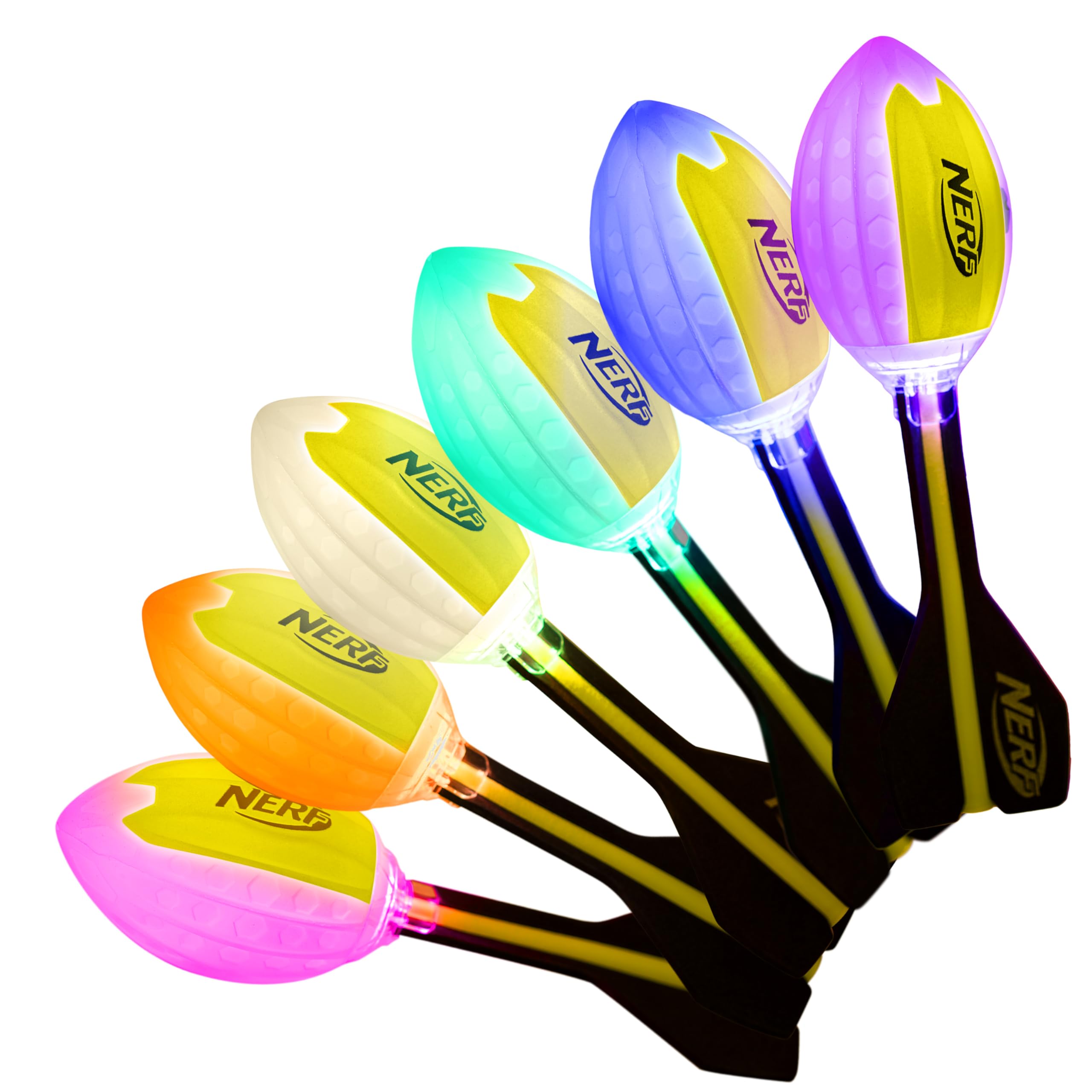 Foto 7 pulgar | Foam Football Nerf Lightstrike Vortex Con Led Que Cambia De Color - Venta Internacional.