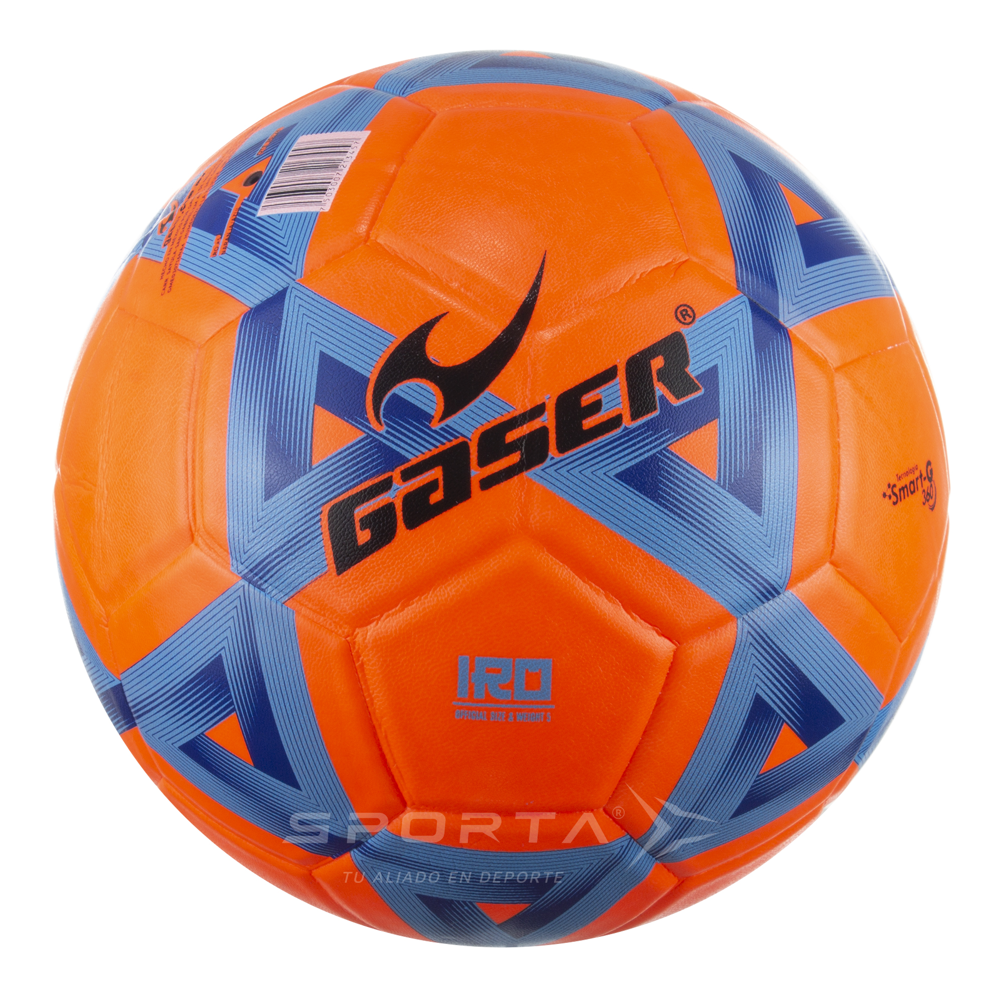 Foto 2 pulgar | Balón De Fútbol Gaser Fosfo Iro Naranja Número 5 | Sporta