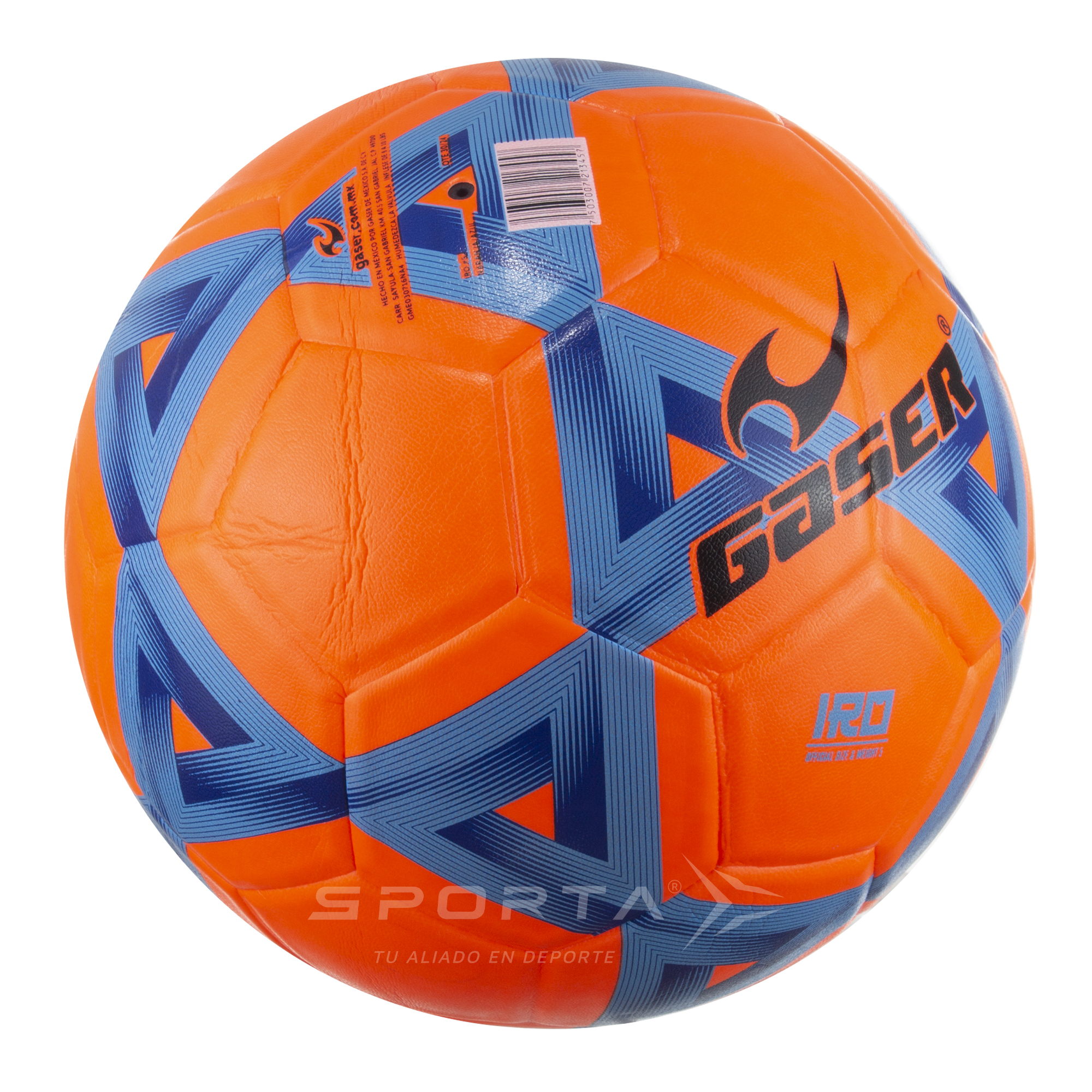 Foto 3 pulgar | Balón De Fútbol Gaser Fosfo Iro Naranja Número 5 | Sporta