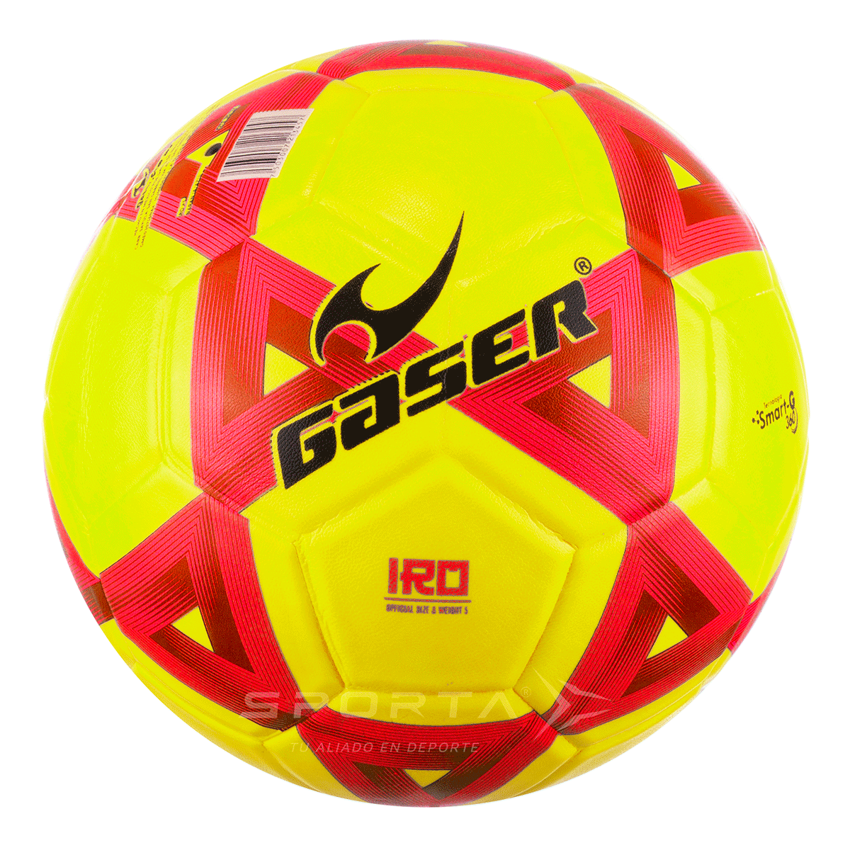 Foto 2 pulgar | Balón De Fútbol Gaser Fosfo Iro Amarillo Número 5 | Sporta