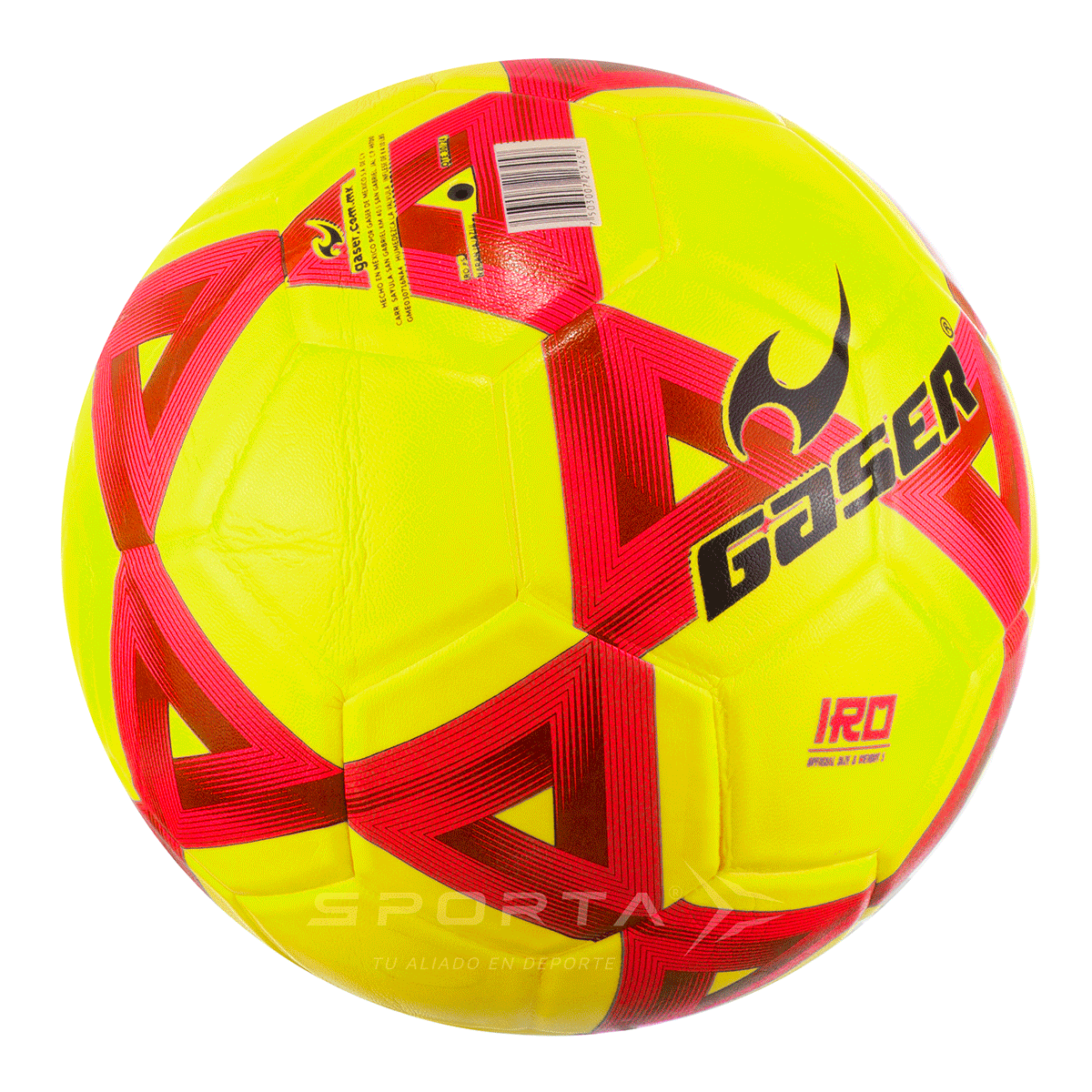 Foto 3 pulgar | Balón De Fútbol Gaser Fosfo Iro Amarillo Número 5 | Sporta