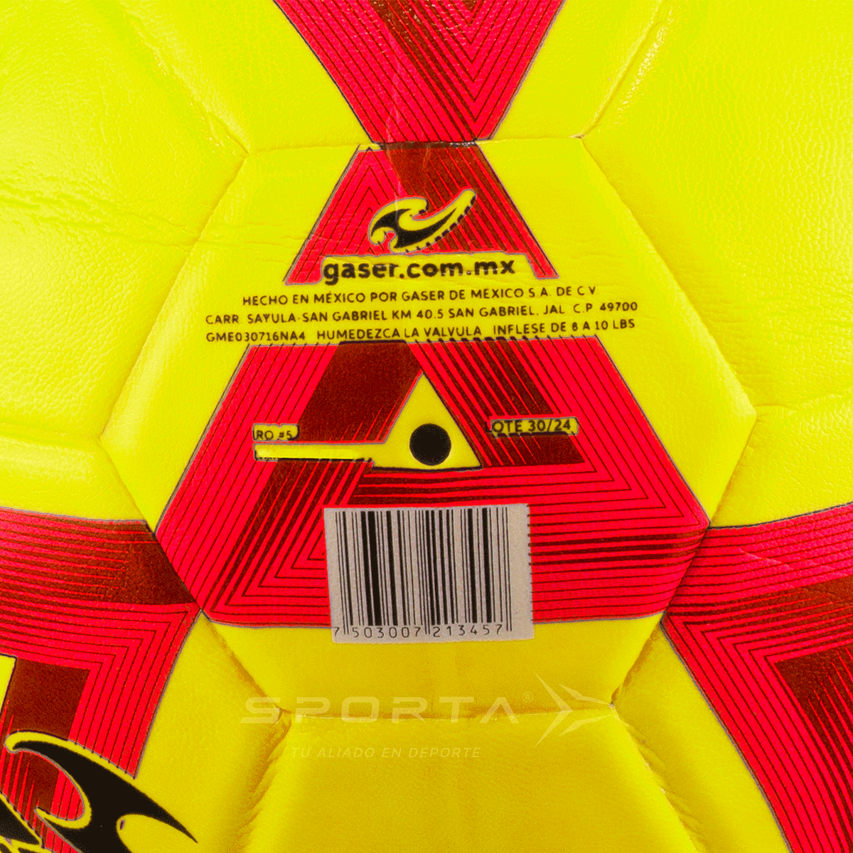 Foto 4 | Balón De Fútbol Gaser Fosfo Iro Amarillo Número 5 | Sporta