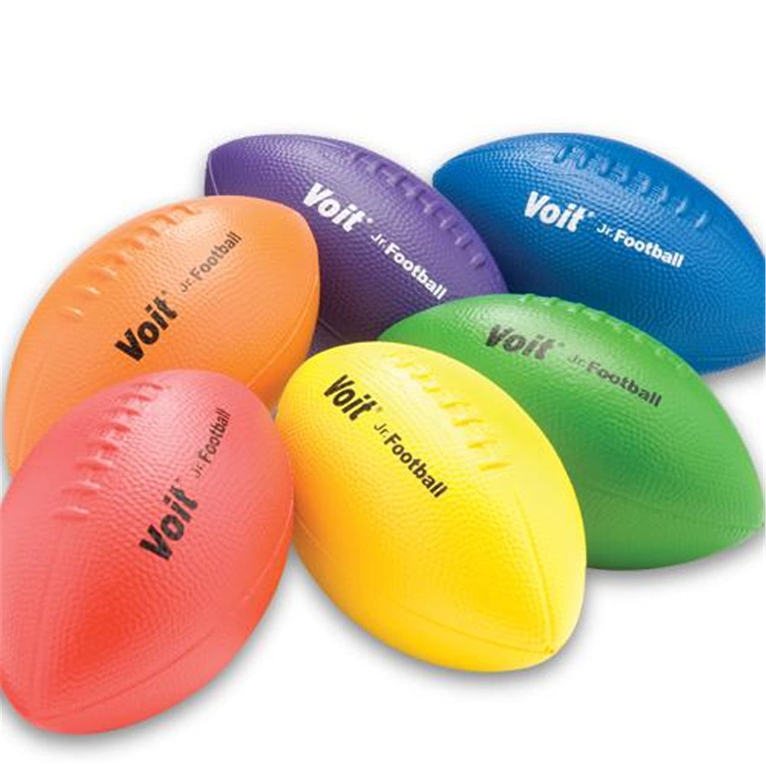Juego De 6 Unidades De Espuma Con Revestimiento Football Voit De 9 3/4 Para Niños - Venta Internacional.