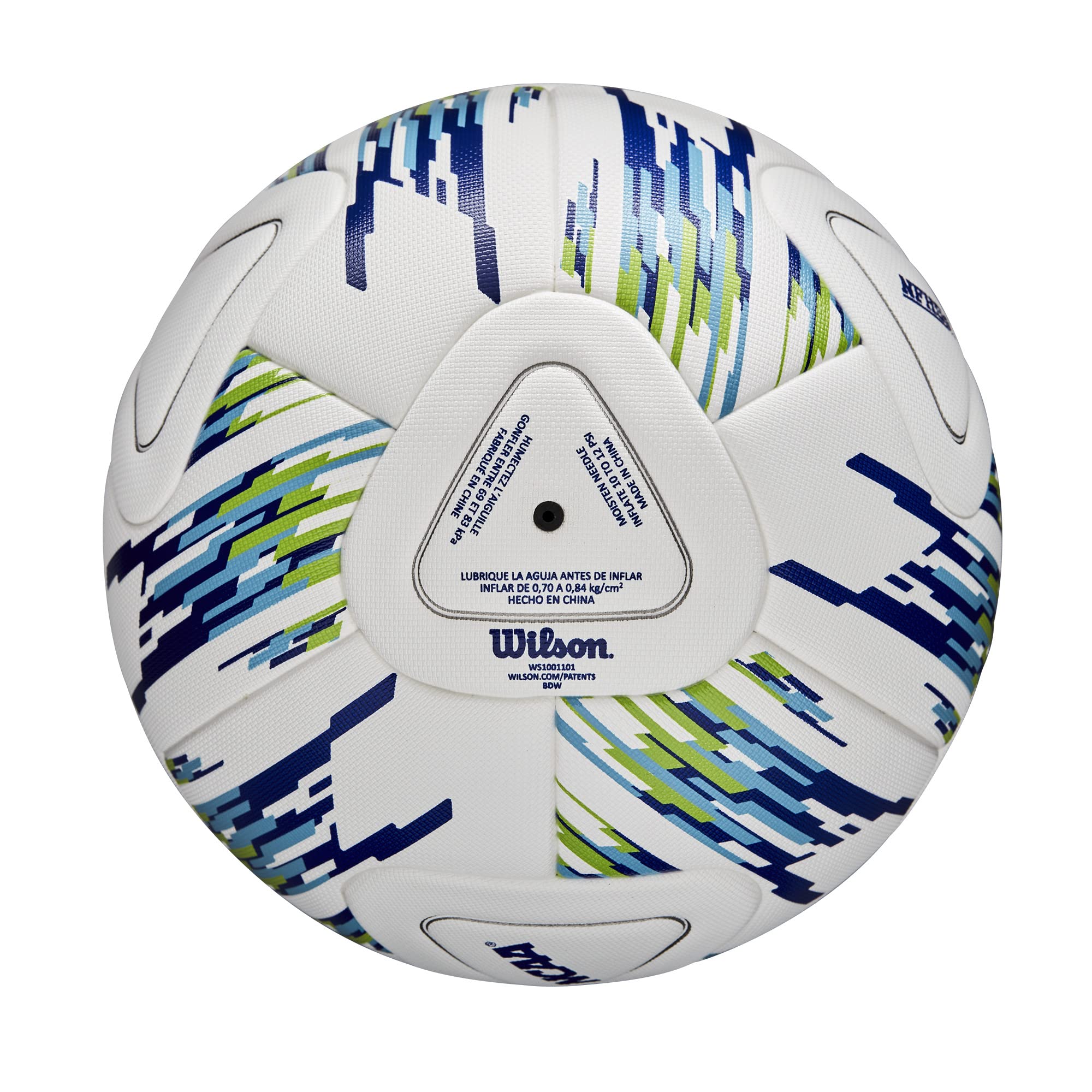 Foto 8 pulgar | Balón De Fútbol Wilson Ncaa Vanquish Match, Talla 5, Blanco/azul/gris - Venta Internacional.