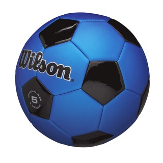 Foto 3 | Balón De Fútbol Wilson Traditional, Talla 5, Negro/real - Venta Internacional.