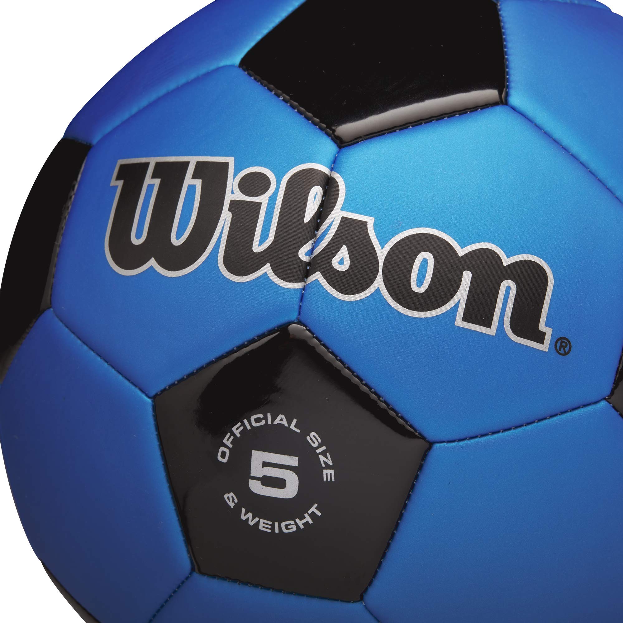 Foto 5 pulgar | Balón De Fútbol Wilson Traditional, Talla 5, Negro/real - Venta Internacional.