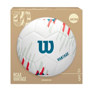 Foto 2 | Balón De Fútbol Wilson Ncaa Vantage, Talla 5, Blanco/verde Azulado - Venta Internacional.