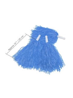 Foto 7 | Pompones Para Animadoras, Diseño De Pangda, Danza Deportiva, Plástico, Azul/amarillo - Venta Internacional.