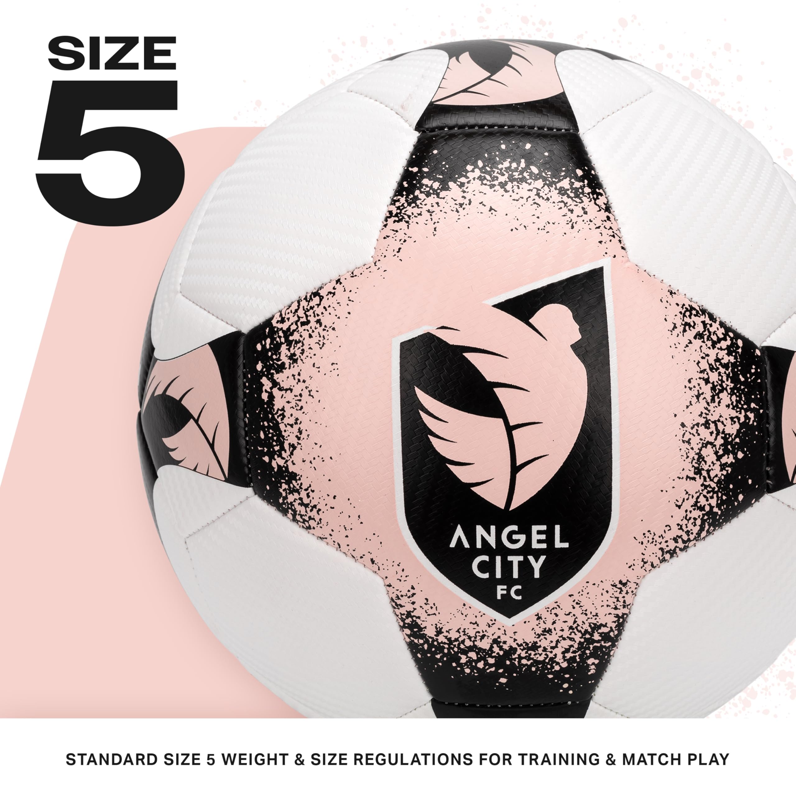 Foto 3 pulgar | Balón De Fútbol Franklin Sports Angel City Fc Tamaño 5 Con Bomba - Venta Internacional.
