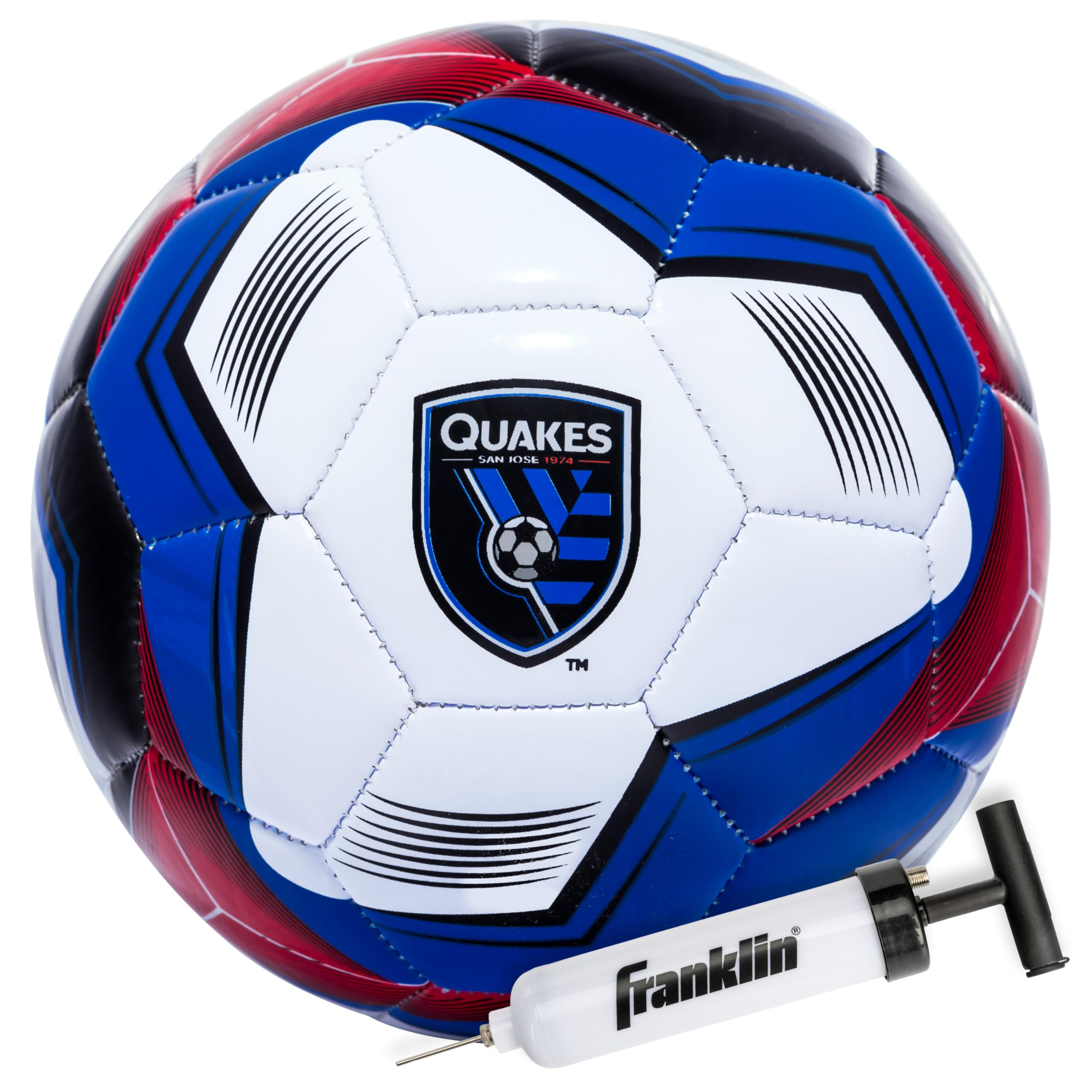 Foto 2 pulgar | Balón De Fútbol Franklin Sports Mls San Jose Earthquakes Talla 5 - Venta Internacional.