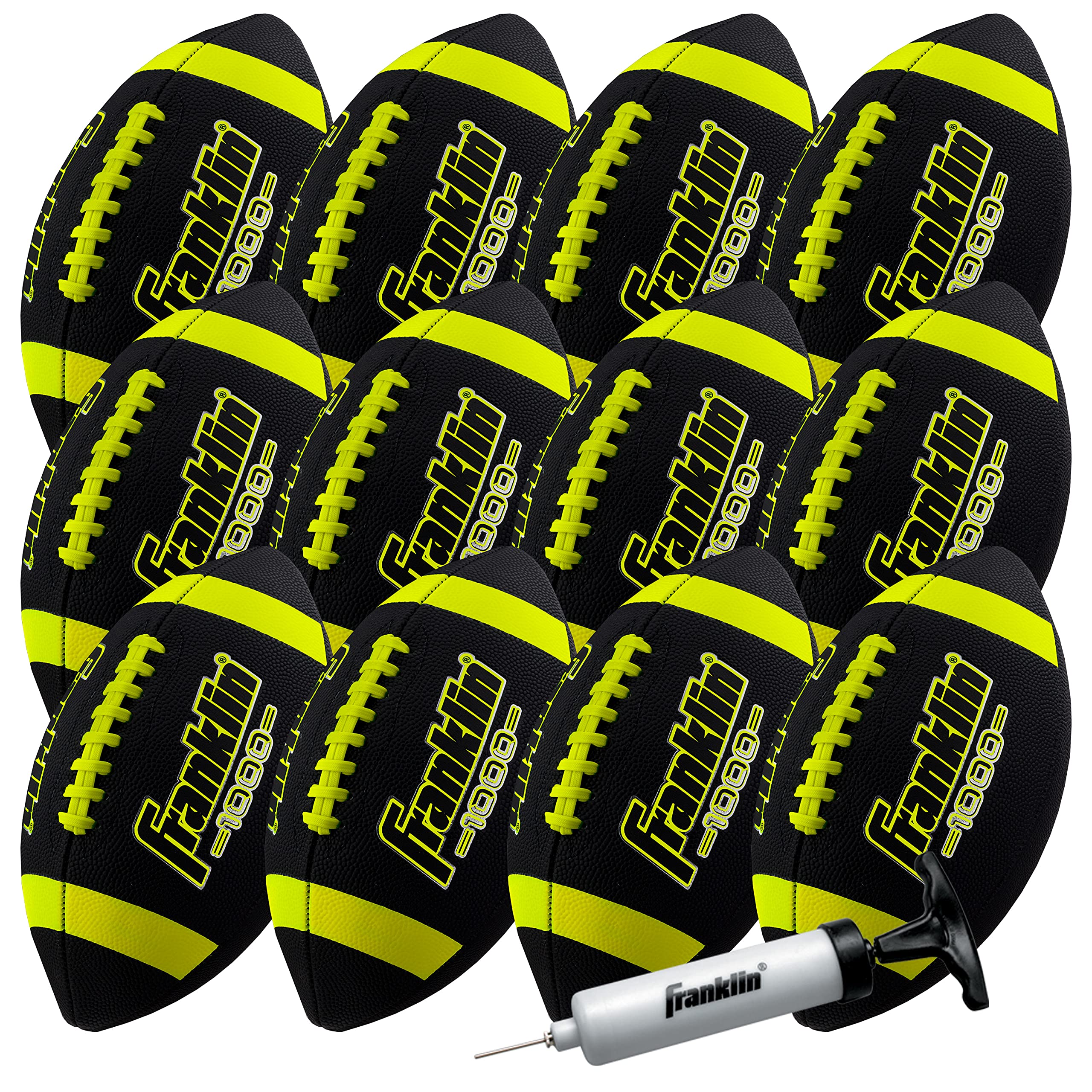 Foto 1 | Cuero Sintético Football Franklin Sports 1000 Junior X12 - Venta Internacional.