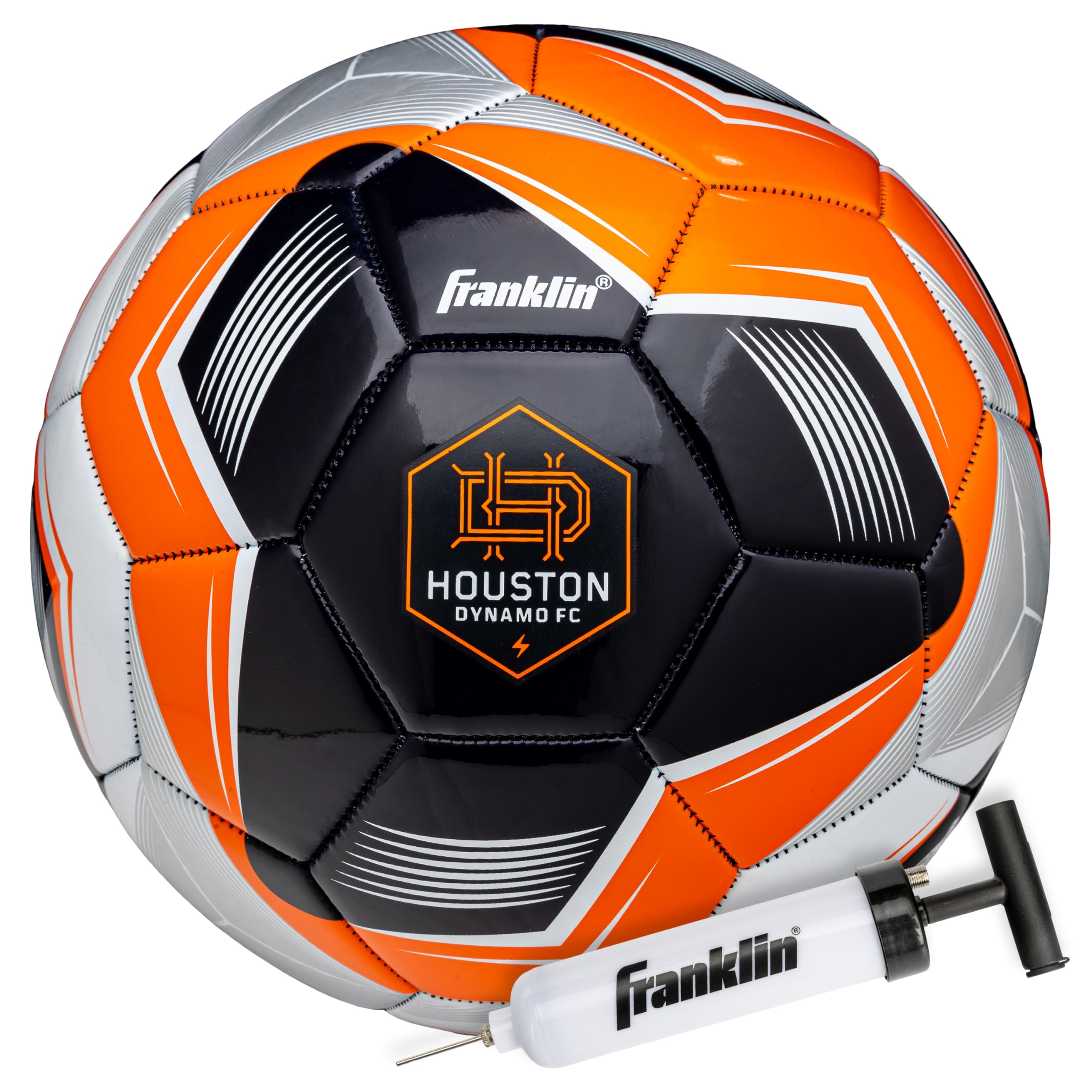 Foto 2 pulgar | Balón De Fútbol Franklin Sports Mls Houston Dynamo Talla 5 - Venta Internacional.