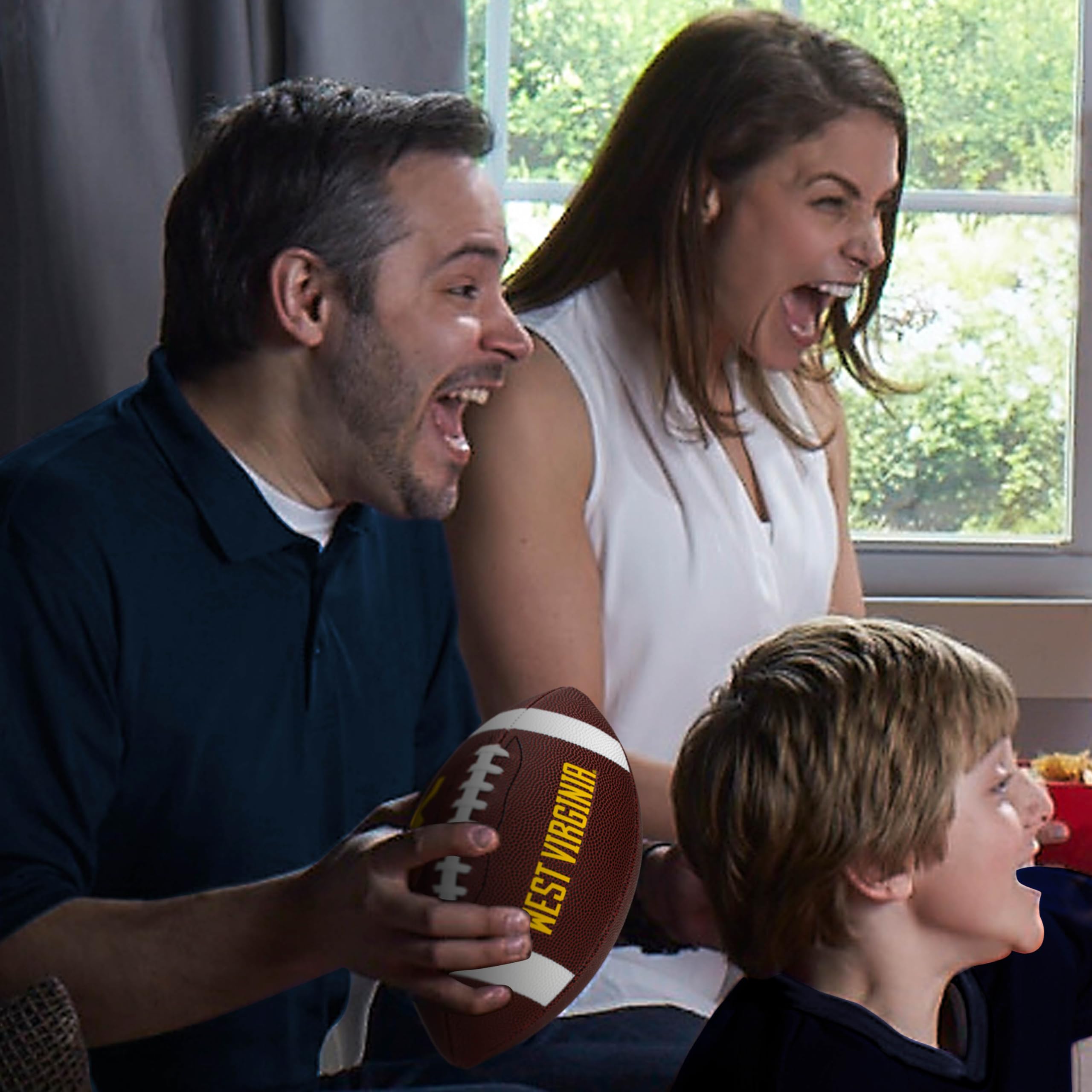 Foto 7 | Fútbol Americano Franklin Sports West Virginia Mountaineers Kids - Venta Internacional.