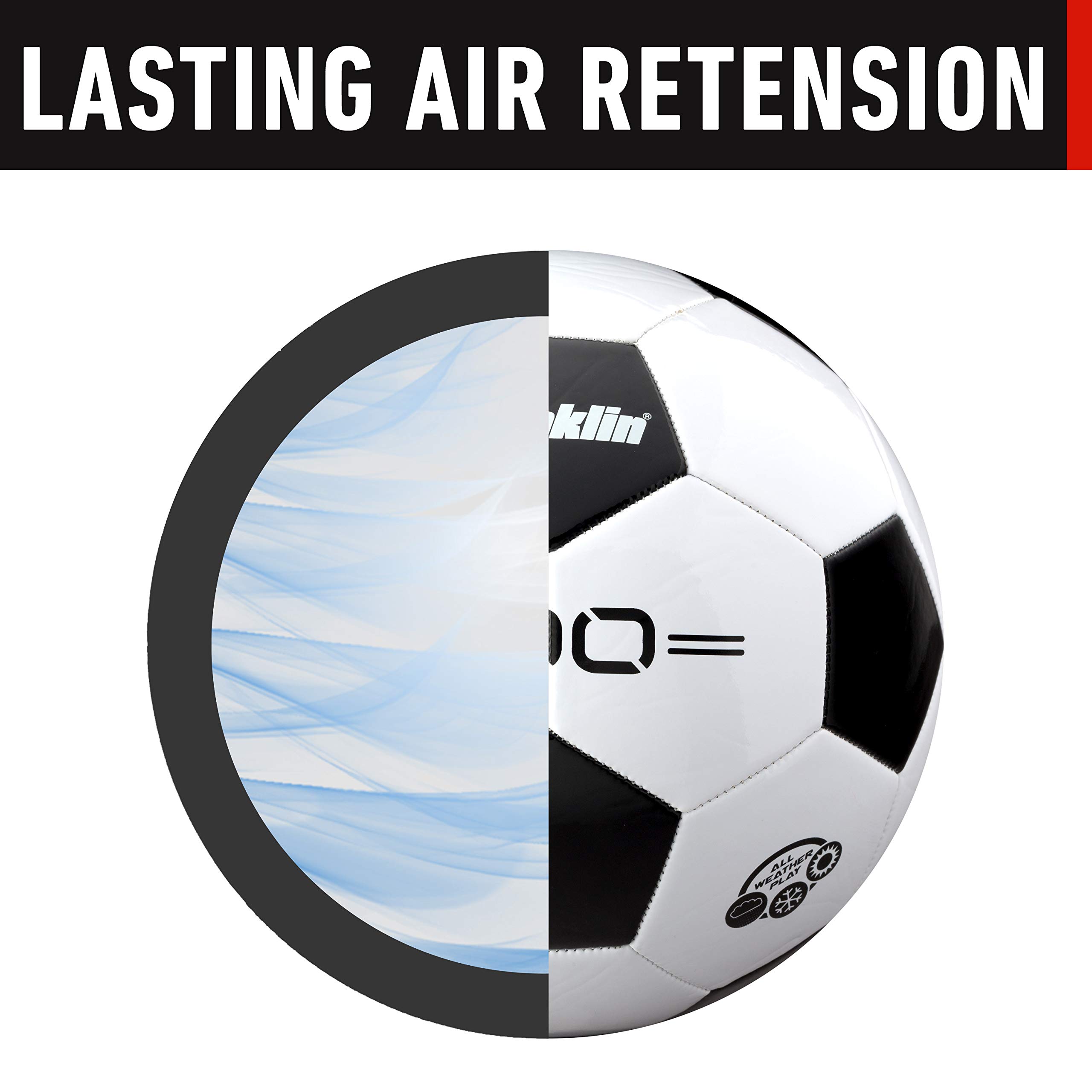Foto 2 | Balones De Fútbol Franklin Sports F-100 Tamaño 5 Para Adultos, Paquete De 12 Con Bomba - Venta Internacional.