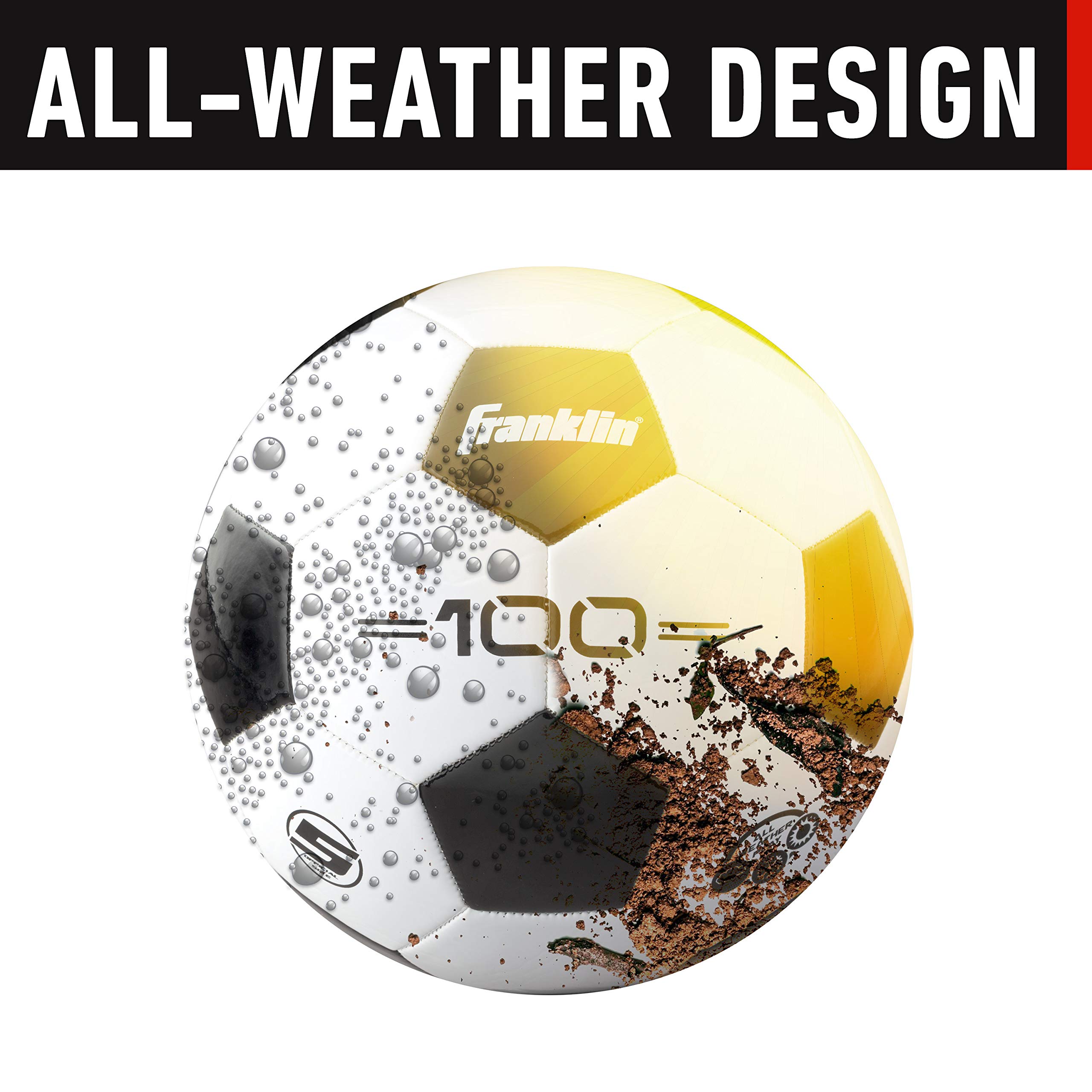 Foto 4 | Balones De Fútbol Franklin Sports F-100 Tamaño 5 Para Adultos, Paquete De 12 Con Bomba - Venta Internacional.
