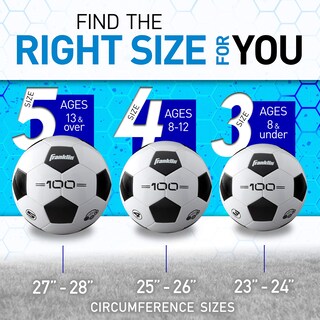 Foto 5 | Balones De Fútbol Franklin Sports F-100 Tamaño 5 Para Adultos, Paquete De 12 Con Bomba - Venta Internacional.