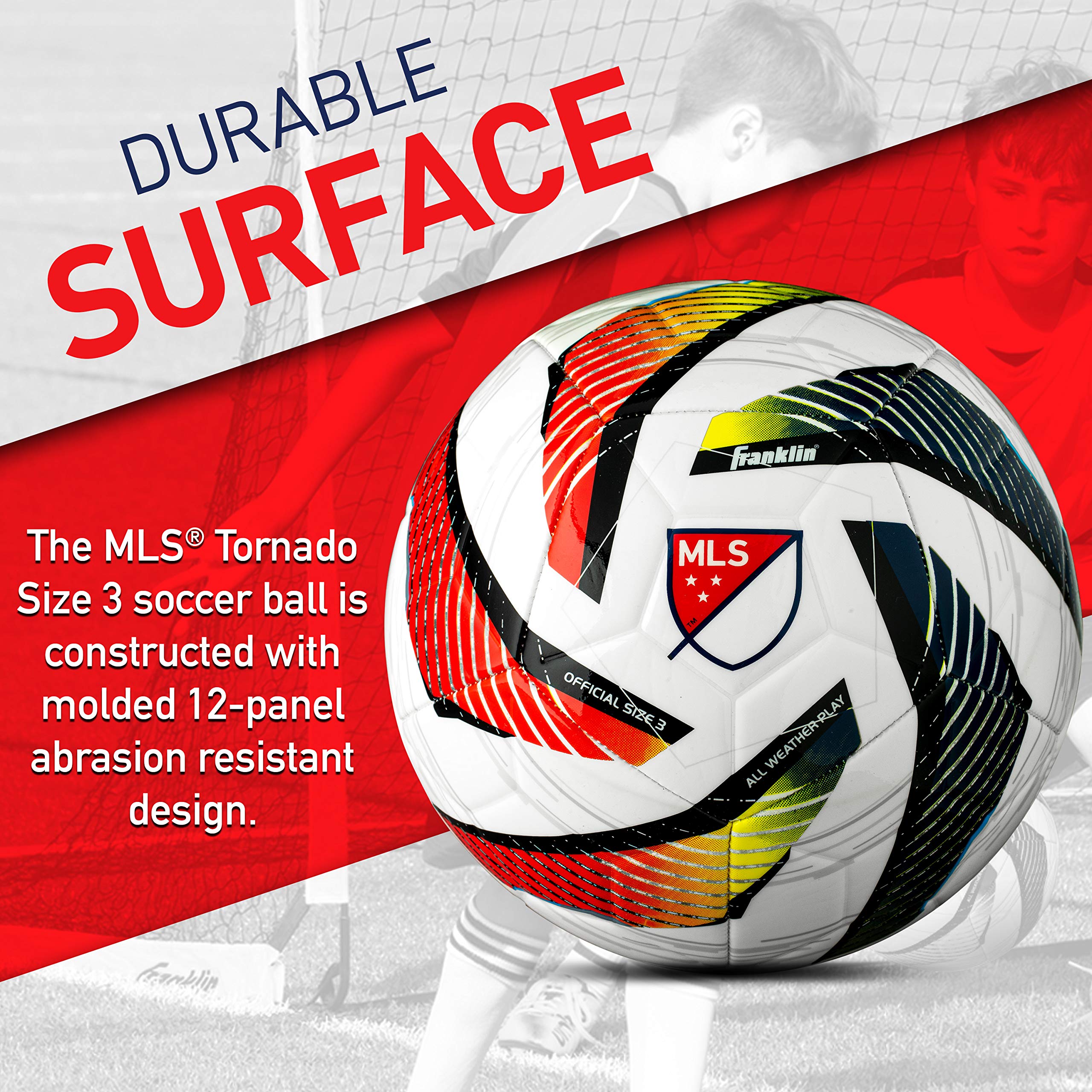Foto 5 pulgar | Balón De Fútbol Franklin Sports Mls Tornado Tamaño 4 Con Bomba De Aire - Venta Internacional.