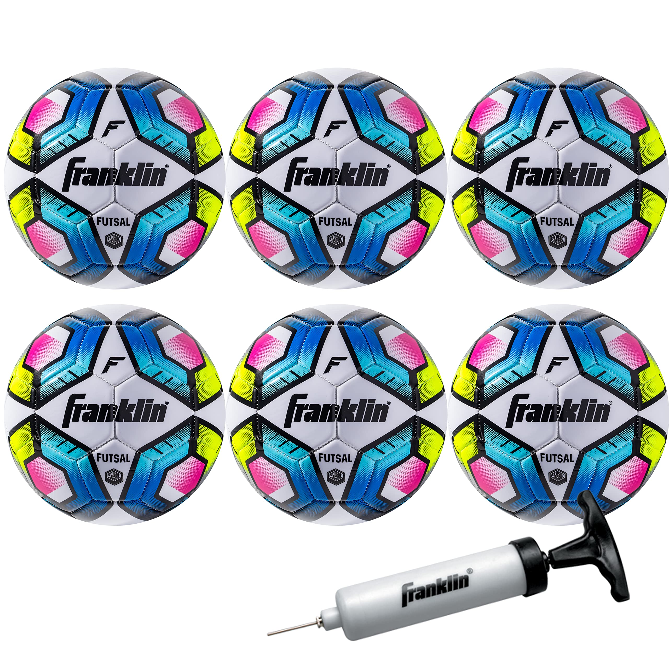 Foto 1 | Balón De Fútbol Sala Franklin Sports Low Bounce, Tamaño 3-6, Paquete Con Bomba - Venta Internacional.