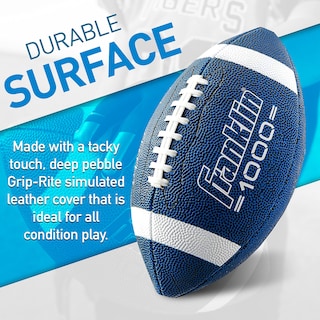 Foto 2 | Cuero Sintético Football Franklin Sports 1000 Junior X12 - Venta Internacional.