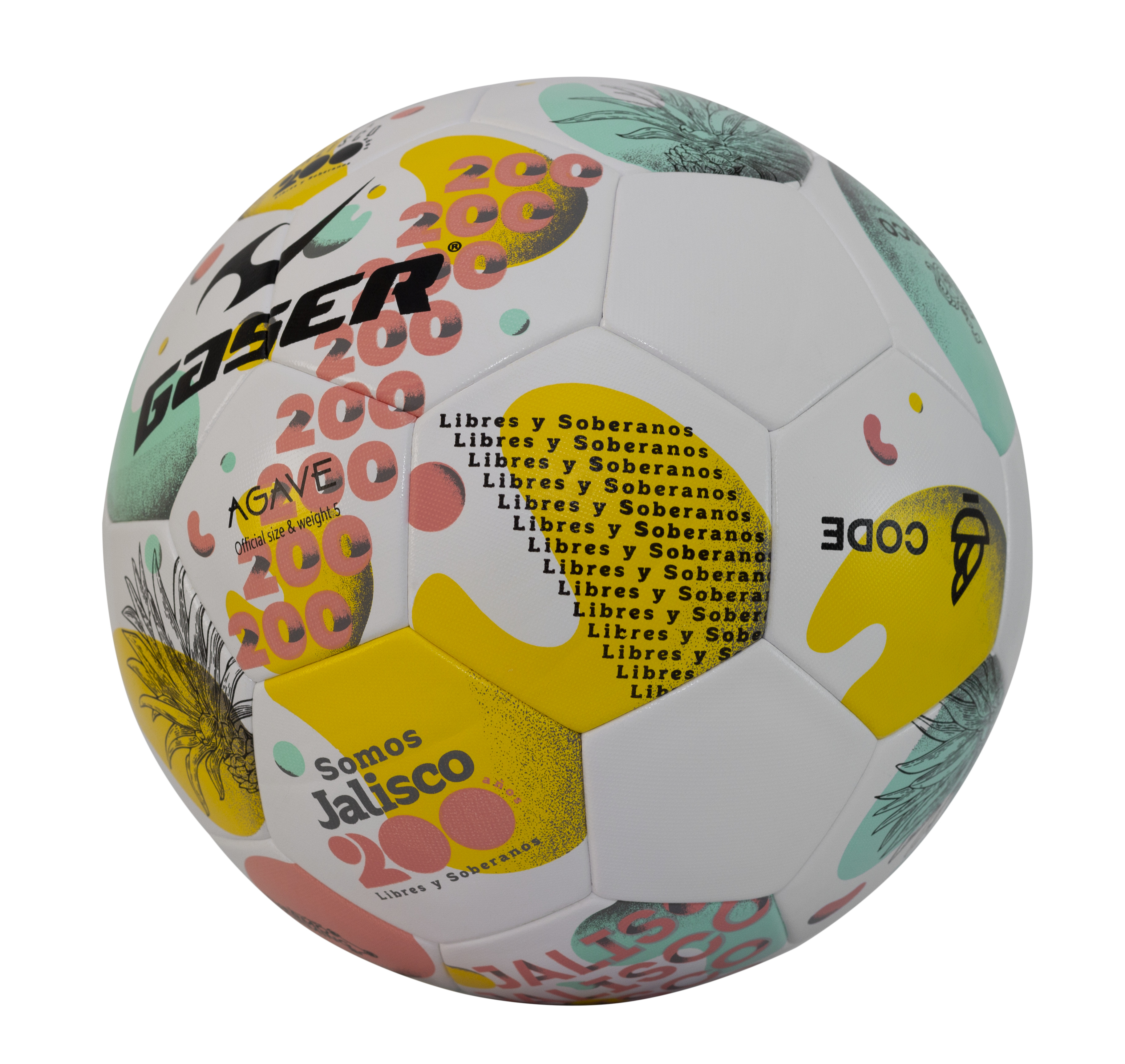 Foto 4 | Balón Fútbol Gaser Agave Termoformado No.5