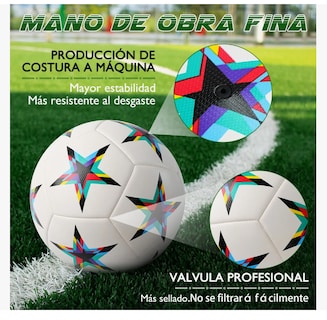 Foto 6 | Balón Fútbol Soccer Para Entrenamiento Champions Stars No. 5