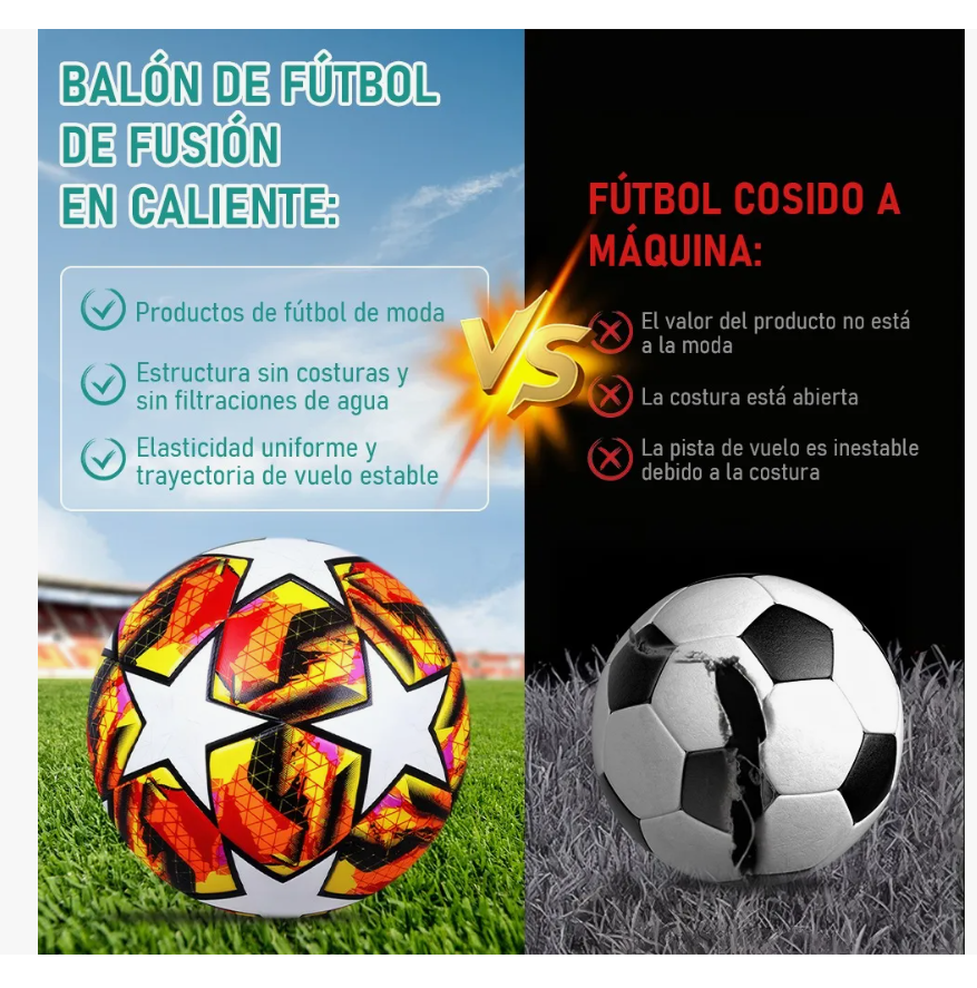 Foto 4 pulgar | Balón Fútbol Soccer Para Entrenamiento Champions Stars No. 4