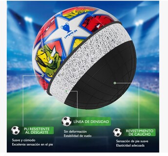 Foto 2 | Balón Fútbol Soccer Para Entrenamiento Champions Stars No. 5
