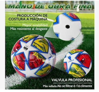 Foto 5 | Balón Fútbol Soccer Para Entrenamiento Champions Stars No. 5