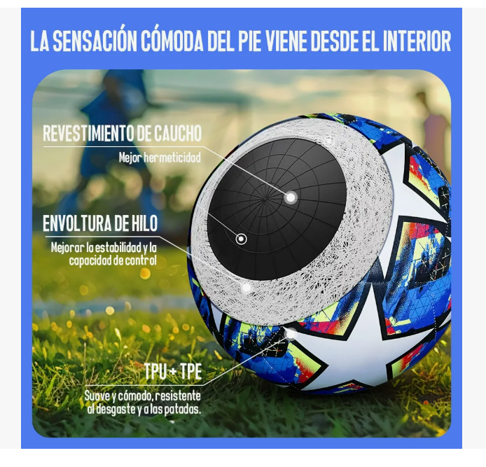 Foto 4 pulgar | Balón Fútbol Soccer Para Entrenamiento Champions