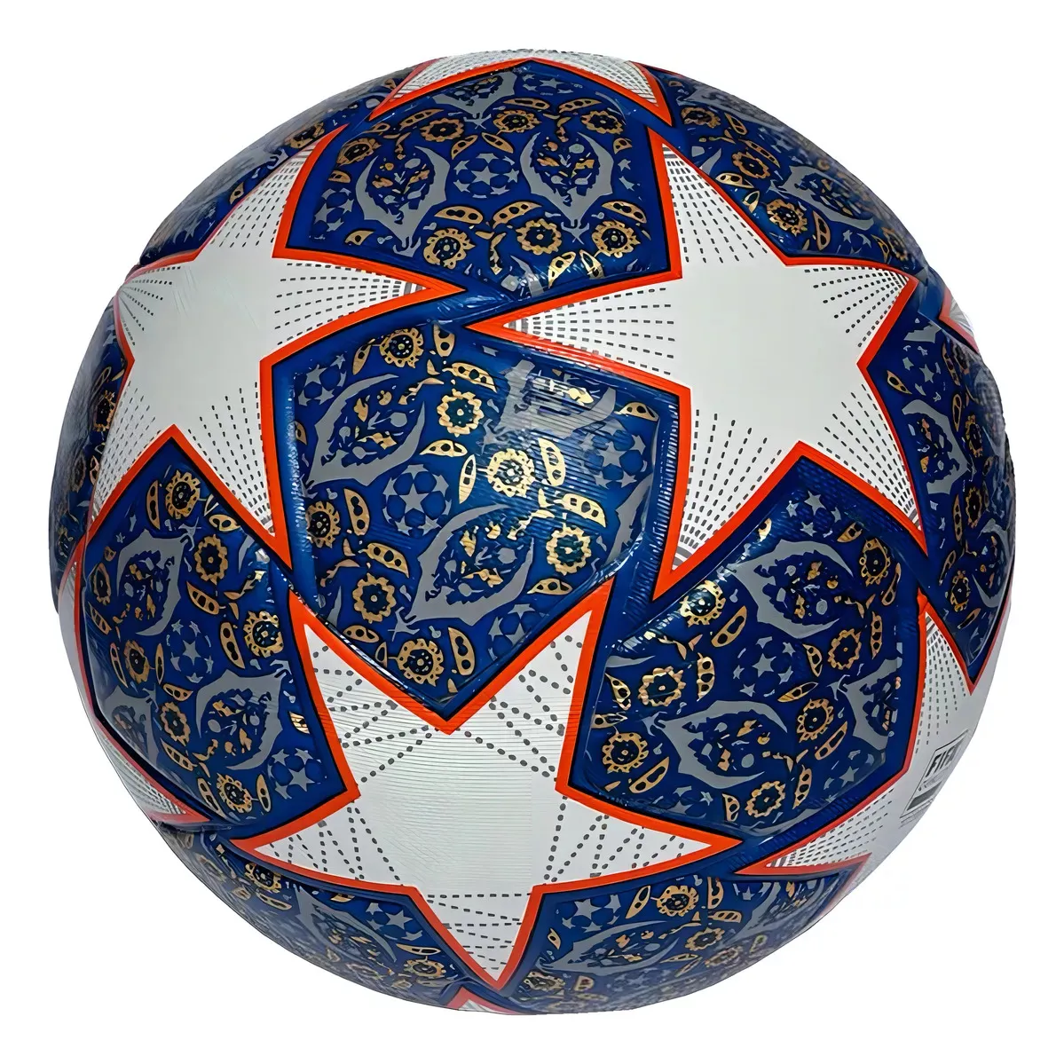 Foto 2 pulgar | Balón Fútbol No. 4 Champions Estrellas Termosellado Híbrido Multisuperficie Color Blanco