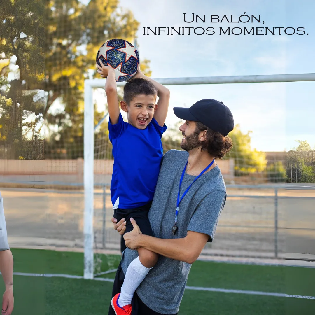 Foto 4 pulgar | Balón Fútbol No. 4 Champions Estrellas Termosellado Híbrido Multisuperficie Color Blanco
