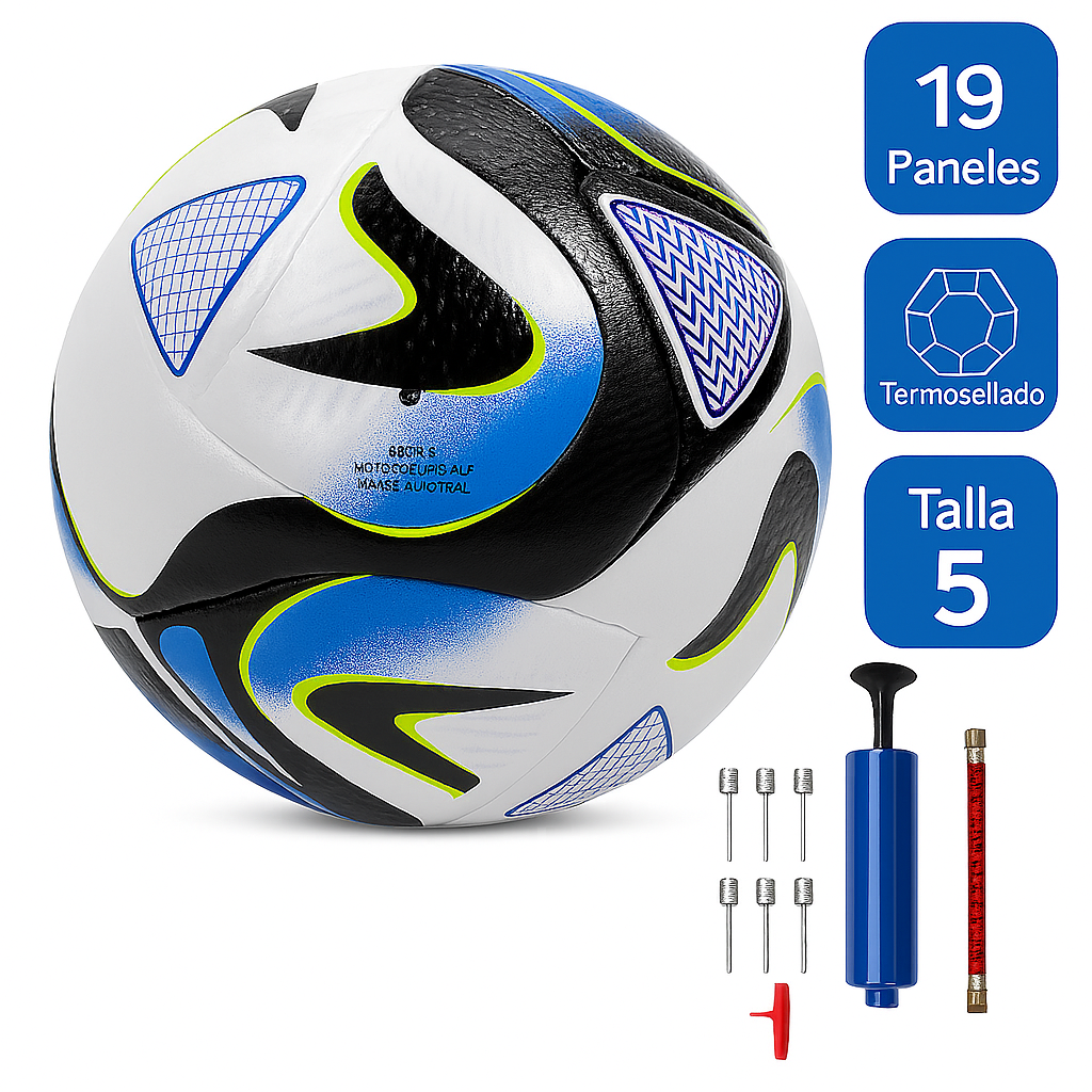 Foto 2 pulgar | Balón Fútbol #5 Copa Mundial con Bomba y Accesorios – Termosellado, Ideal para Cancha o Pasto