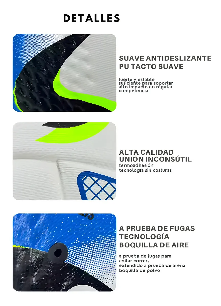 Foto 5 pulgar | Balón Fútbol #5 Copa Mundial con Bomba y Accesorios – Termosellado, Ideal para Cancha o Pasto