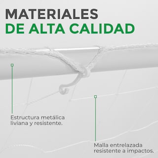 Foto 3 | Porteria Altera para Futbol Soccer Mediano Color Blanco