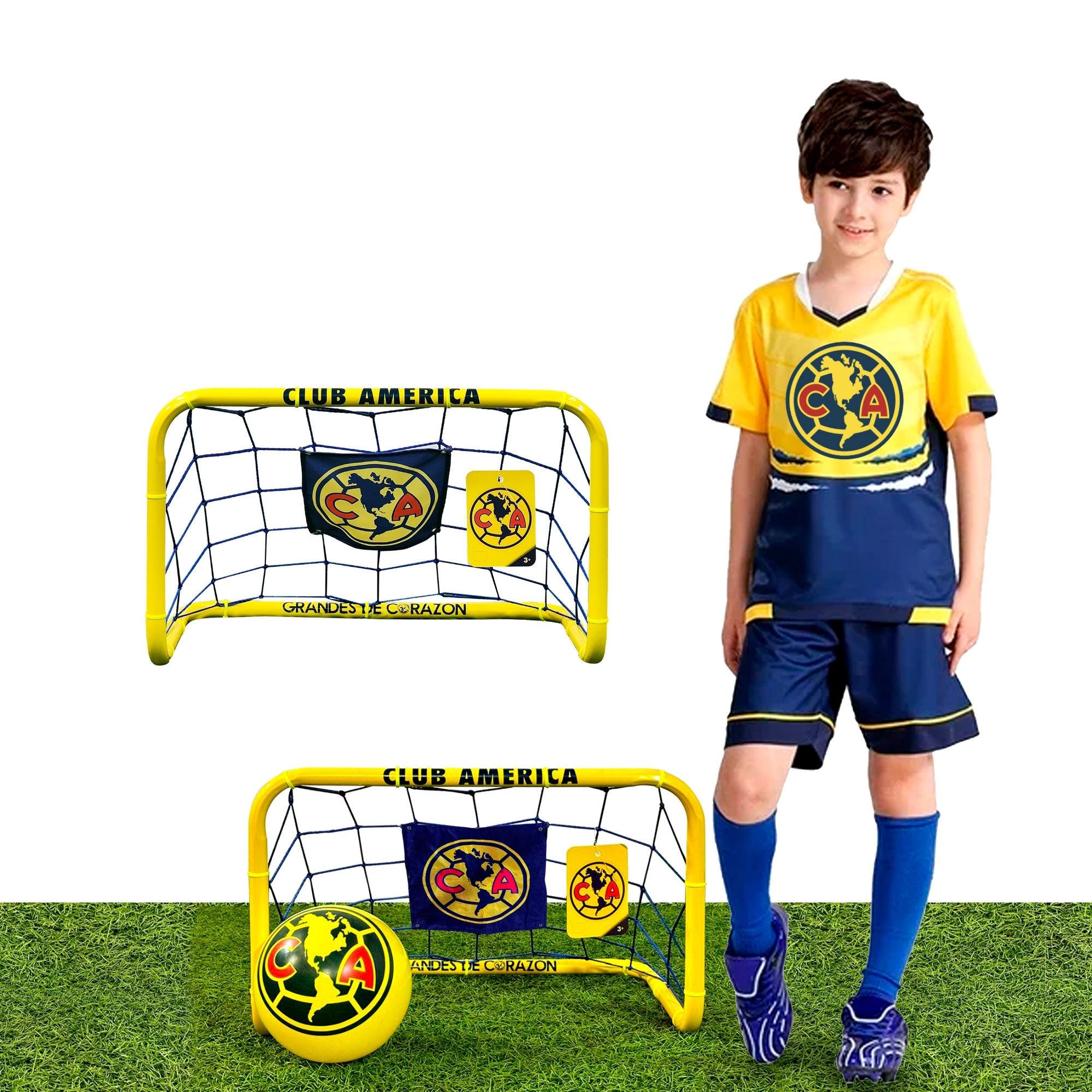 Foto 2 pulgar | Par De Porterías De Fútbol Para Niños, 55x65 Cm - Club América